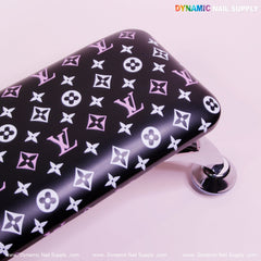 Black LV PU Leather Handrest Armrest for Pedicure and Manicure service (Reposabrazos Para Manicura salon)
