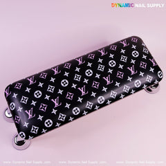 Black LV PU Leather Handrest Armrest for Pedicure and Manicure service (Reposabrazos Para Manicura salon)