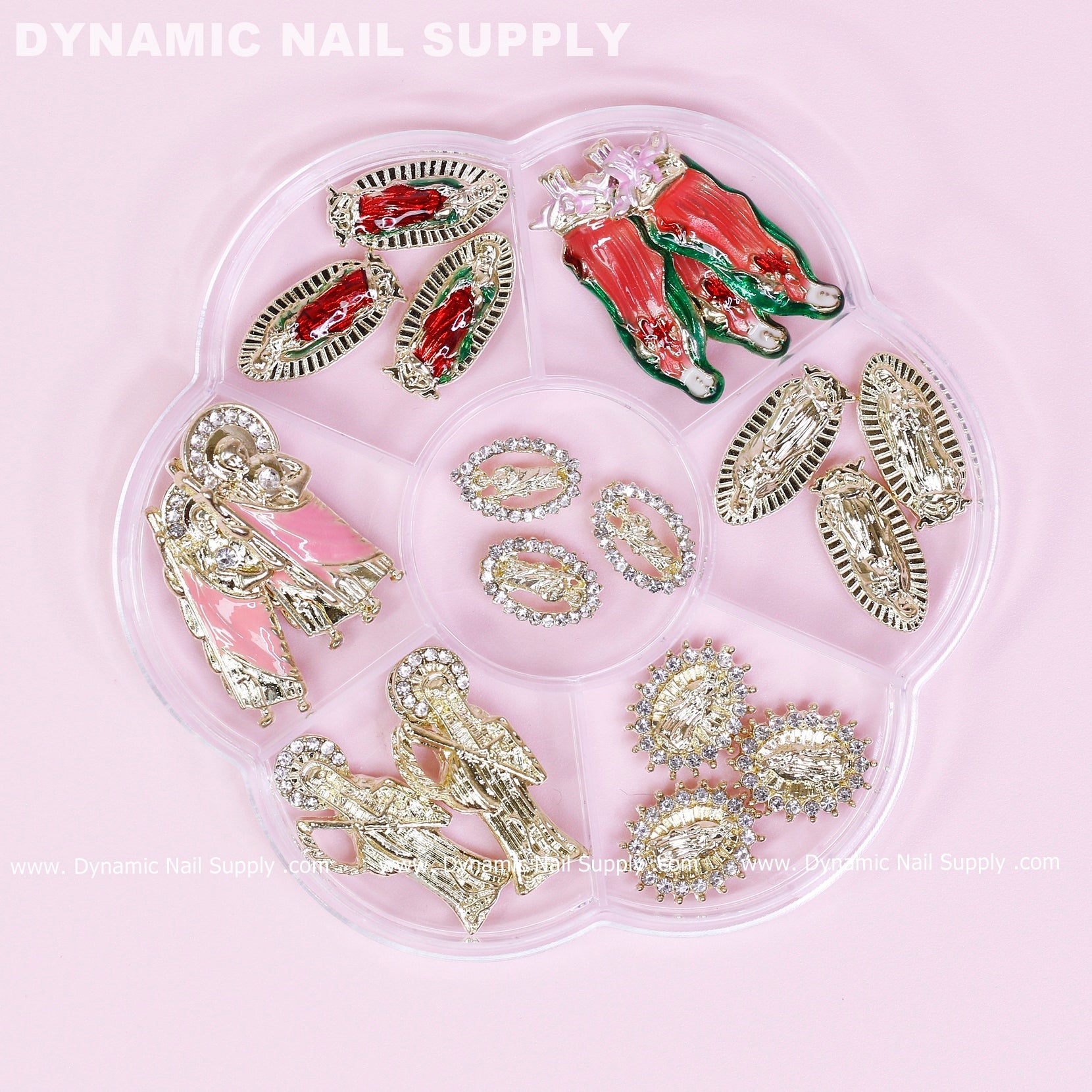 20 pcs Mixed (San Judas / Virgin Mary/Santa Muerte) Religious Charms for Vintage Nails Art design