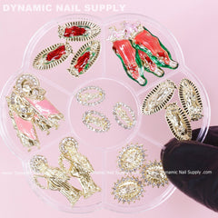 20 pcs Mixed (San Judas / Virgin Mary/Santa Muerte) Religious Charms for Vintage Nails Art design