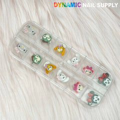Cartoon Characters Nail Charms set 01