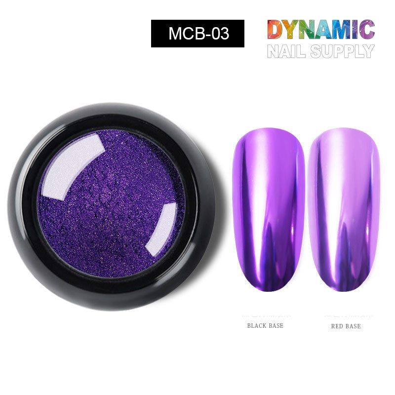 Chrome Effect Nails : Metallic Chrome Pigment for Nail Design