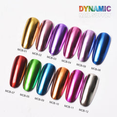 Chrome Effect Nails : Metallic Chrome Pigment for Nail Design