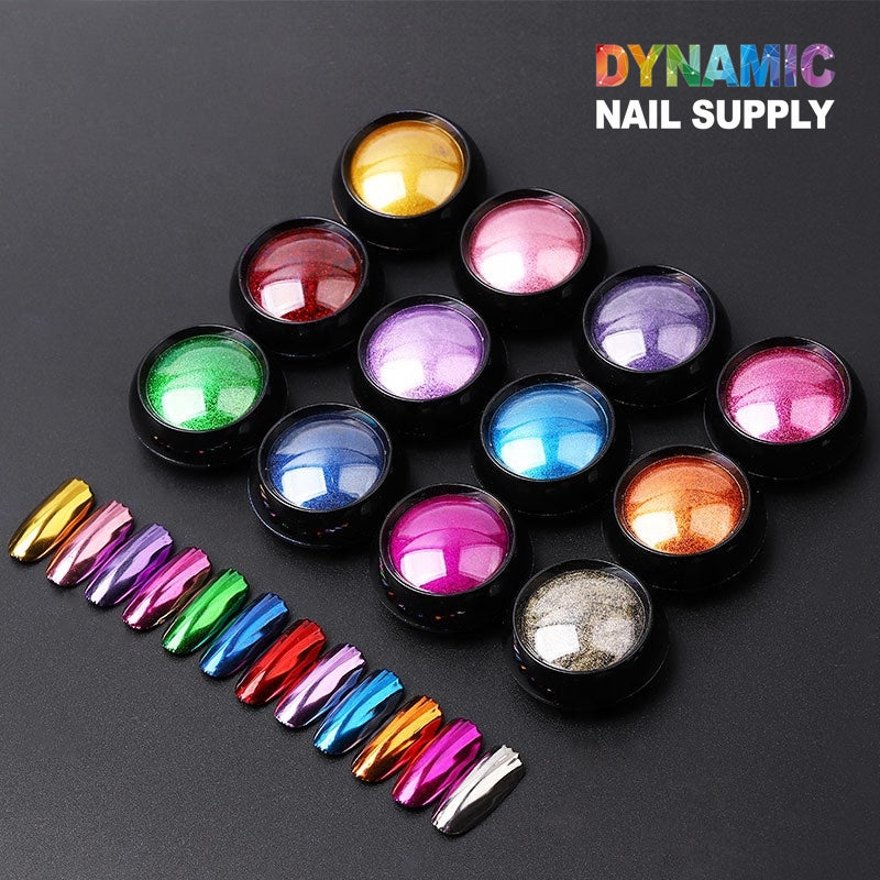 Chrome Effect Nails : Metallic Chrome Pigment for Nail Design