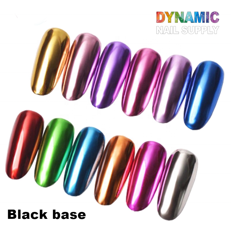 Chrome Effect Nails : Metallic Chrome Pigment for Nail Design