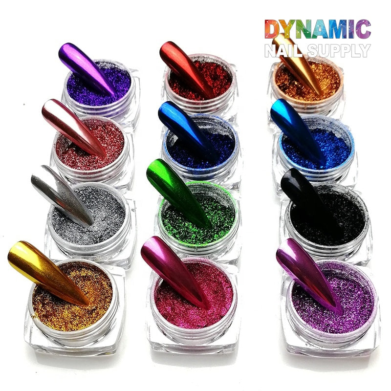 Chrome Effect Nails : Metallic Chrome Pigment for Nail Design