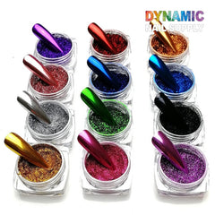 Chrome Effect Nails : Metallic Chrome Pigment for Nail Design