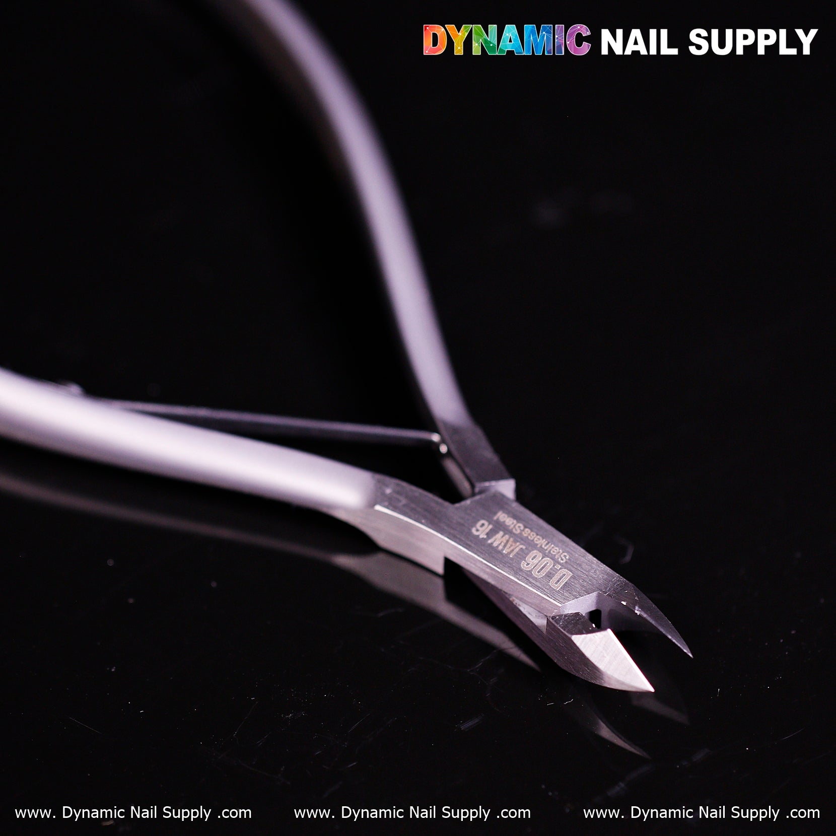 D06 - Jaw 16 - Professional Nail Nippers – Full Jaw Sharp Cuticle Cutter for Salon or Home Use