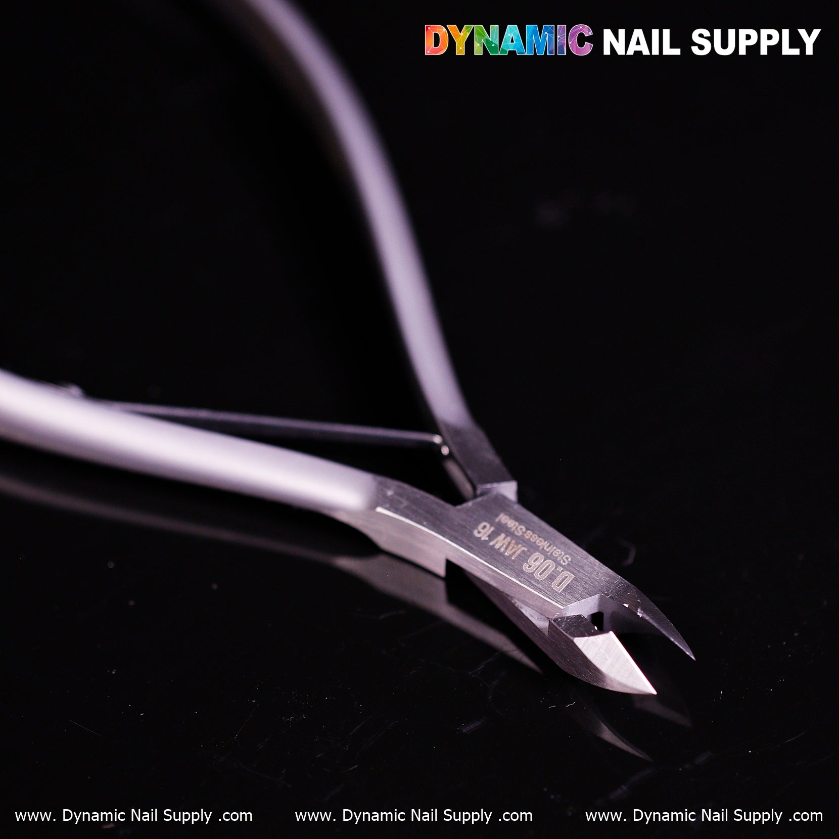 D06 - Jaw 16 - Professional Nail Nippers – Full Jaw Sharp Cuticle Cutter for Salon or Home Use
