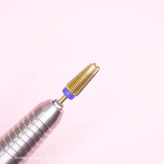 5-in-1 Medium grit Drill Bit (Gold color) - Good for Shaping and Smooth-out