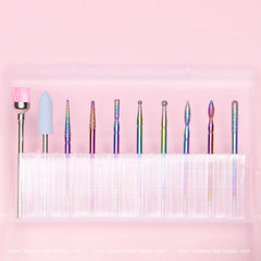 10pcs Manicure Drill Bits (Preps carbide drill bit set) for Removing dead skin and Nails Preparation