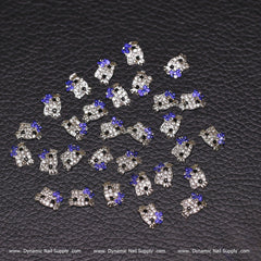 (Royal Blue) 30 pcs Metal Hell0 Kitty Design Nail Charms  (zircon alloy charm)