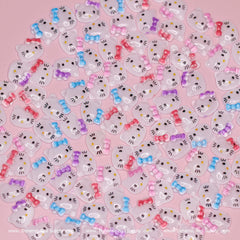(Mixed Colors) 100 pcs Cute Resin Hell0 Kitty Design Nail Charms