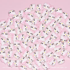 (Pastel Pink) 100 pcs Cute Resin Hell0 Kitty Design Nail Charms