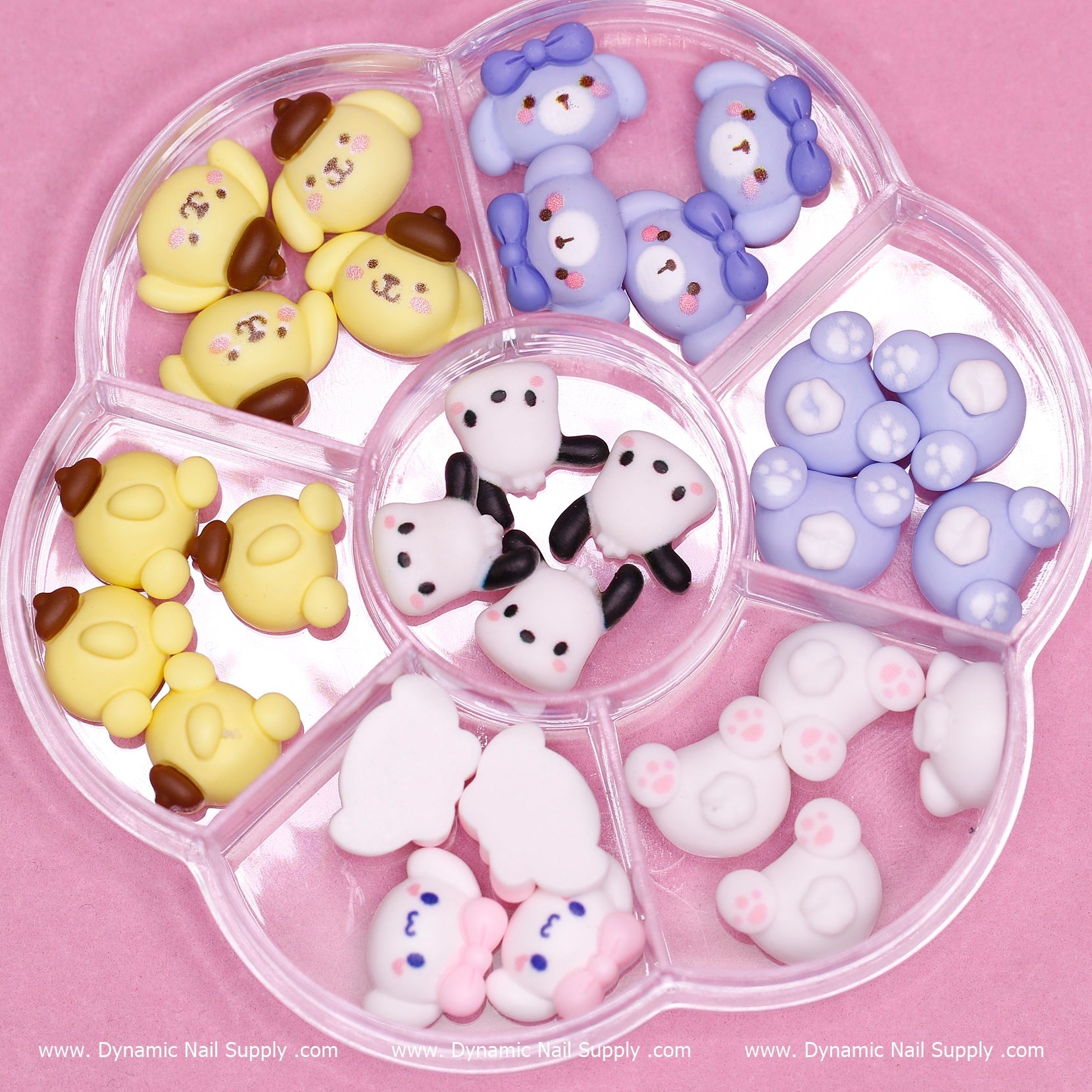 28 pcs Cute Cartoon Character charms for Nails Art Design