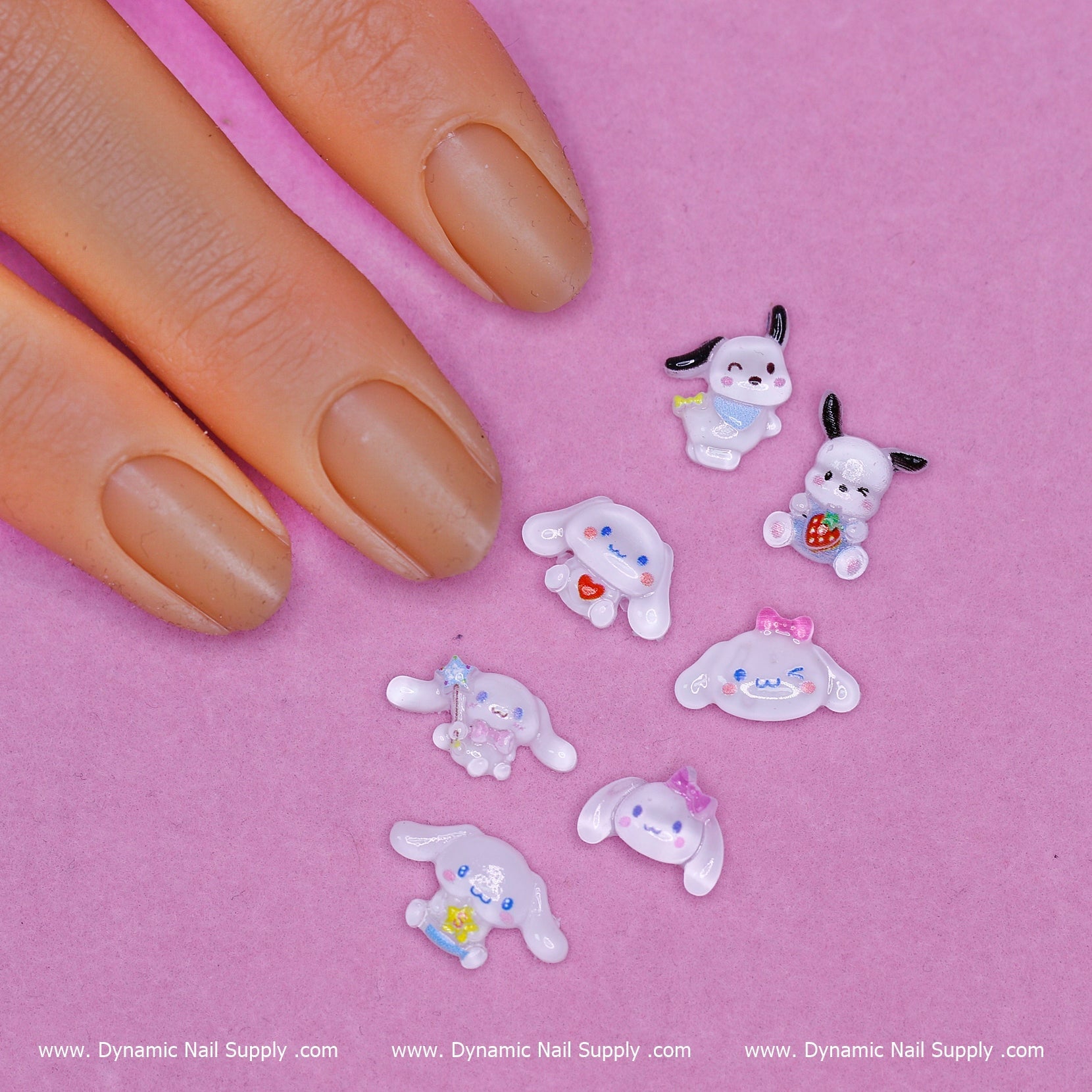 70 pcs Cute Kawaii Cartoon Character charms for Nails Art Design
