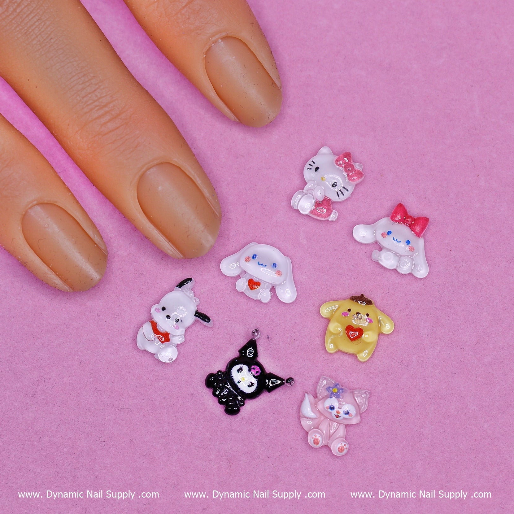 70 pcs Hello Kitty resin charms (Cartoon) for Nails Art Design