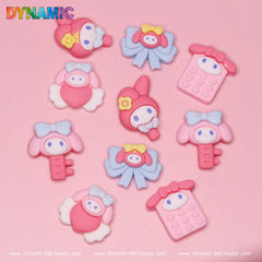 10 pcs Cute Hell0 Kitty Cat Design Nail Charms