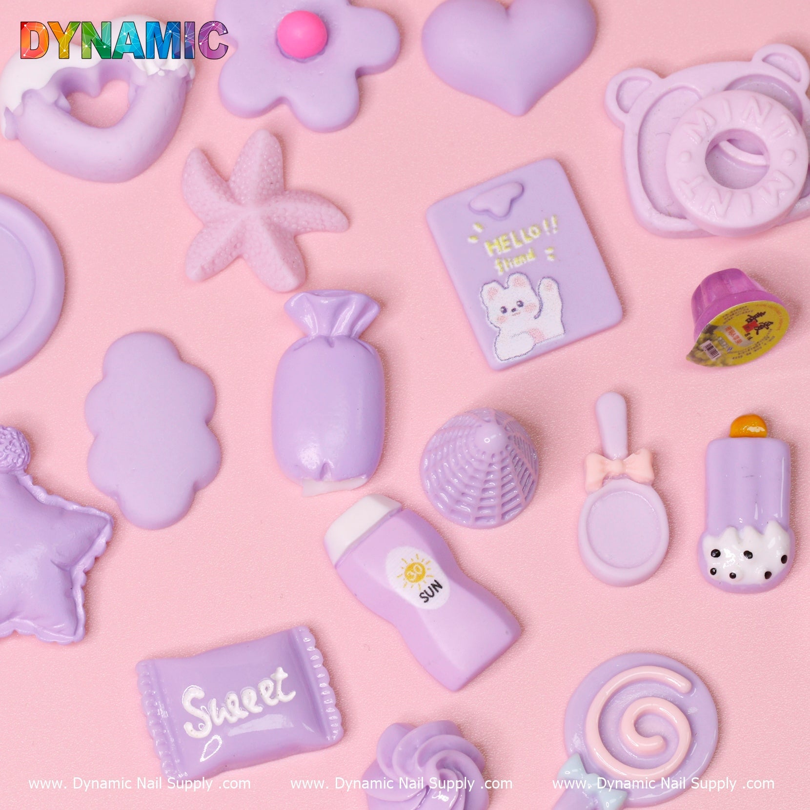 Bundle of Cute Candy Cartoon Nail Charms