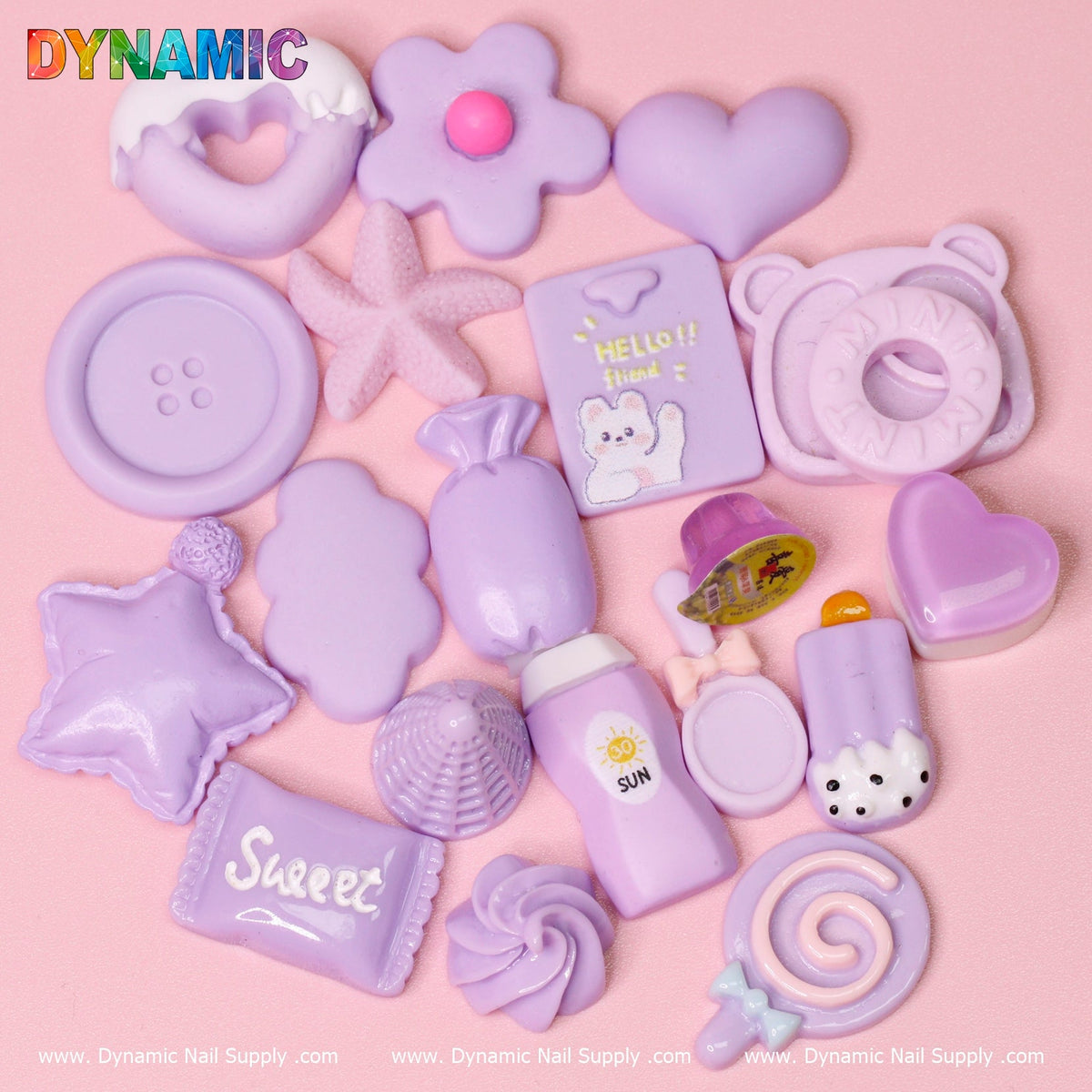 Bundle of Cute Candy Cartoon Nail Charms