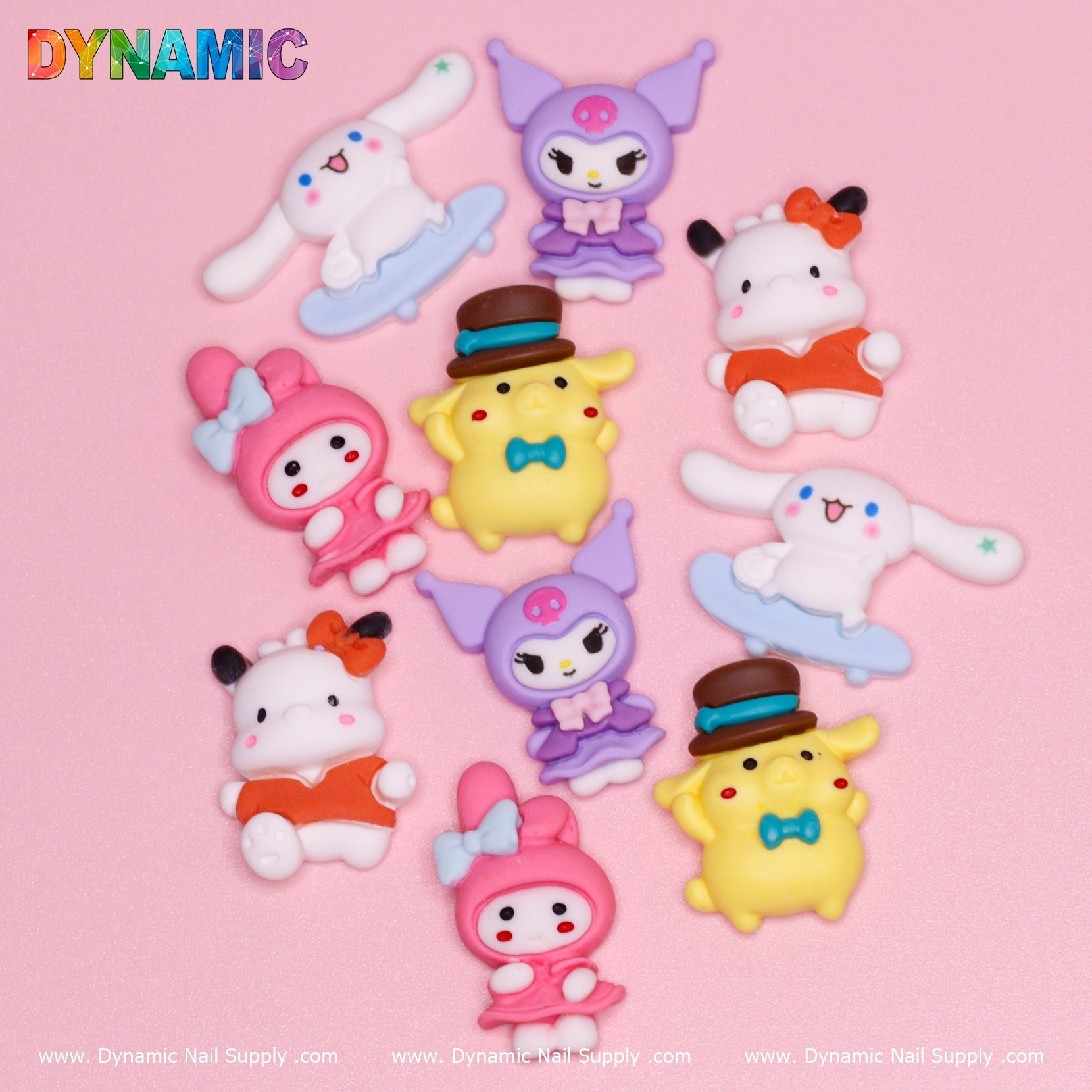 10 pcs Hell0 Kitty and Friends Nail Charms
