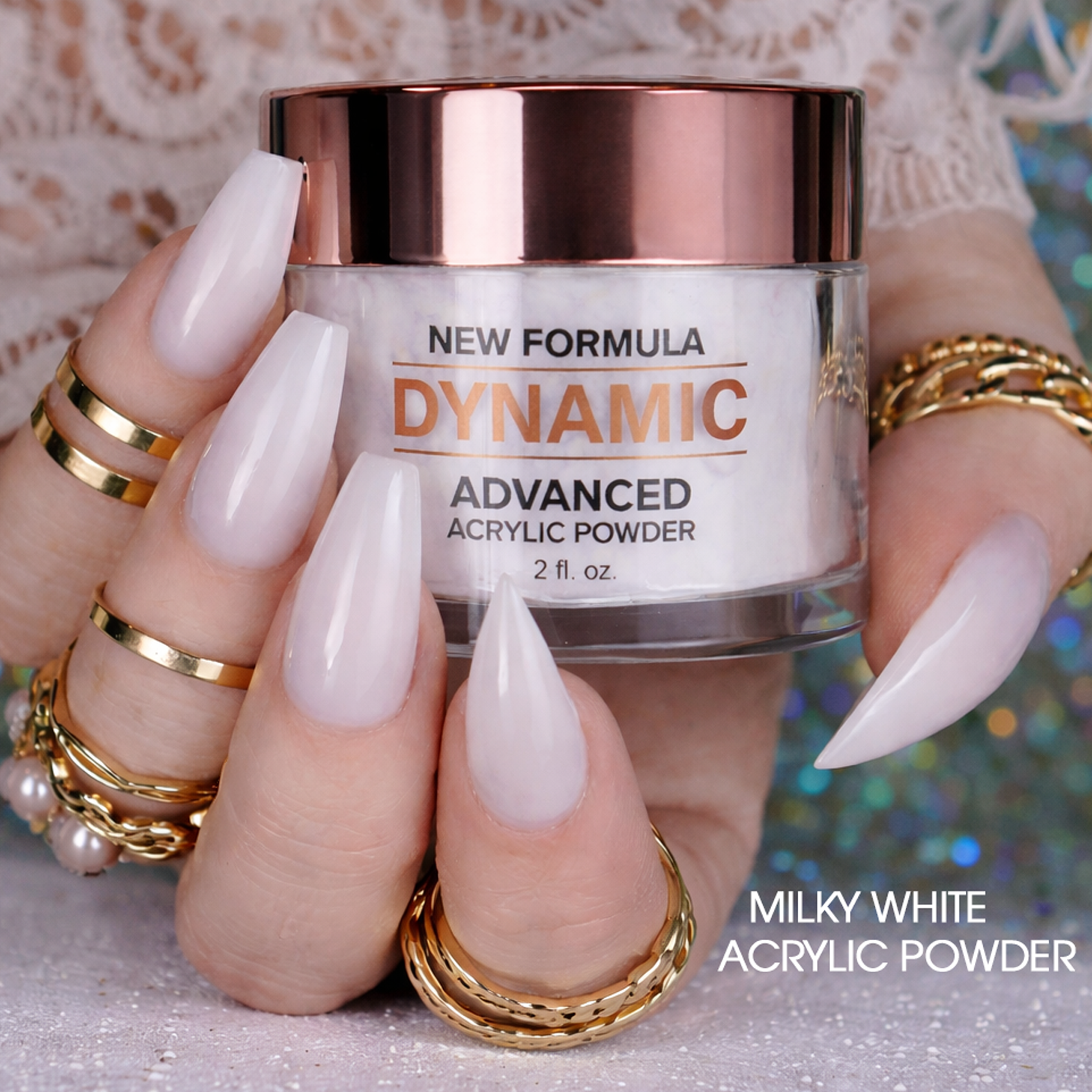 Clear / White / Soft White - purified acrylic powder for dipping and sculpting