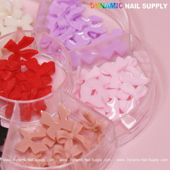 70 pcs Mix-Colors Resin Bows Charm (white, red, pink) for Nails Art Design