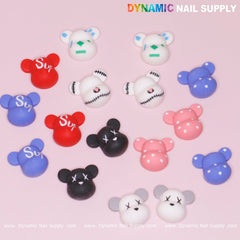 16 pcs Fashion KAWS Nail Designer Charms