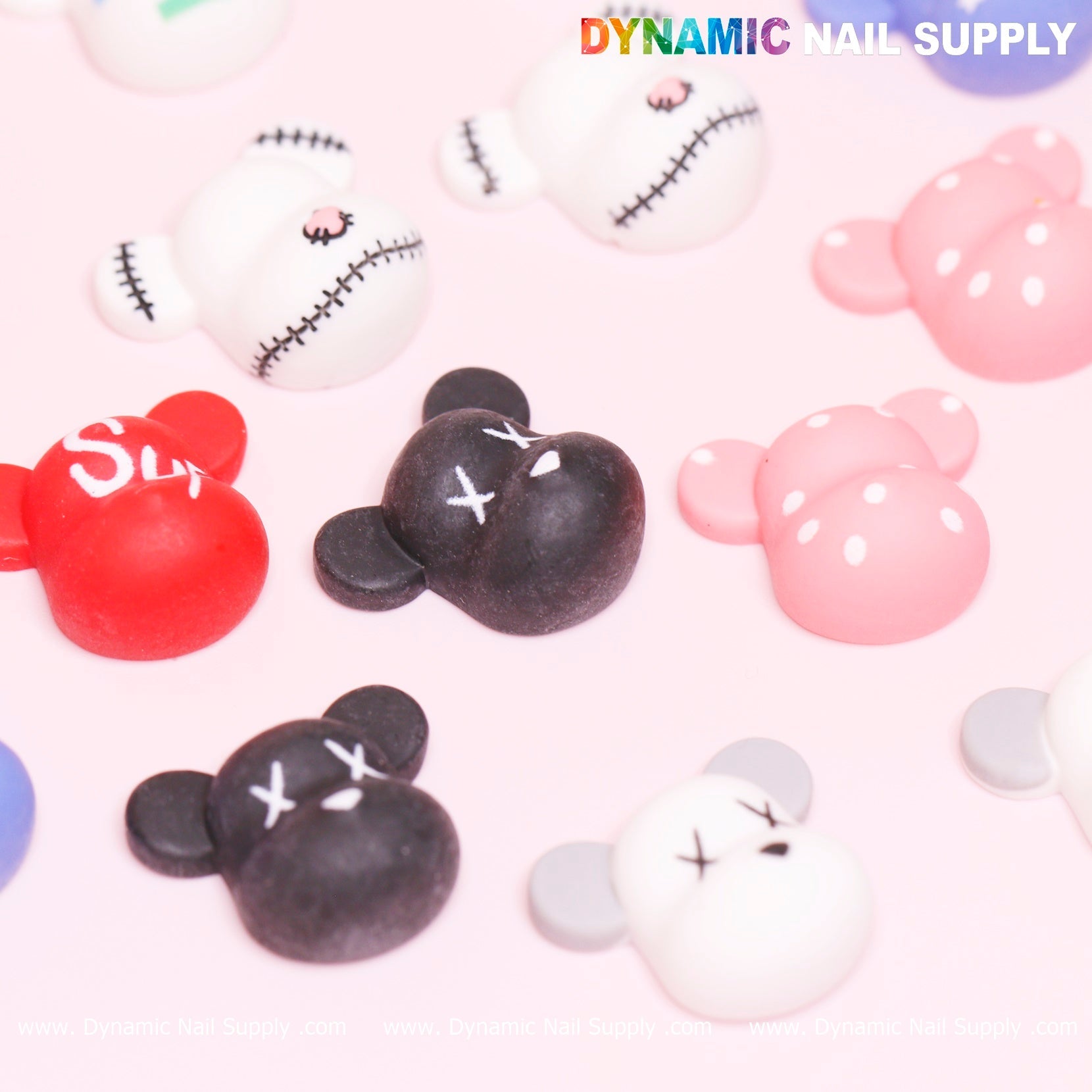 16 pcs Fashion KAWS Nail Designer Charms