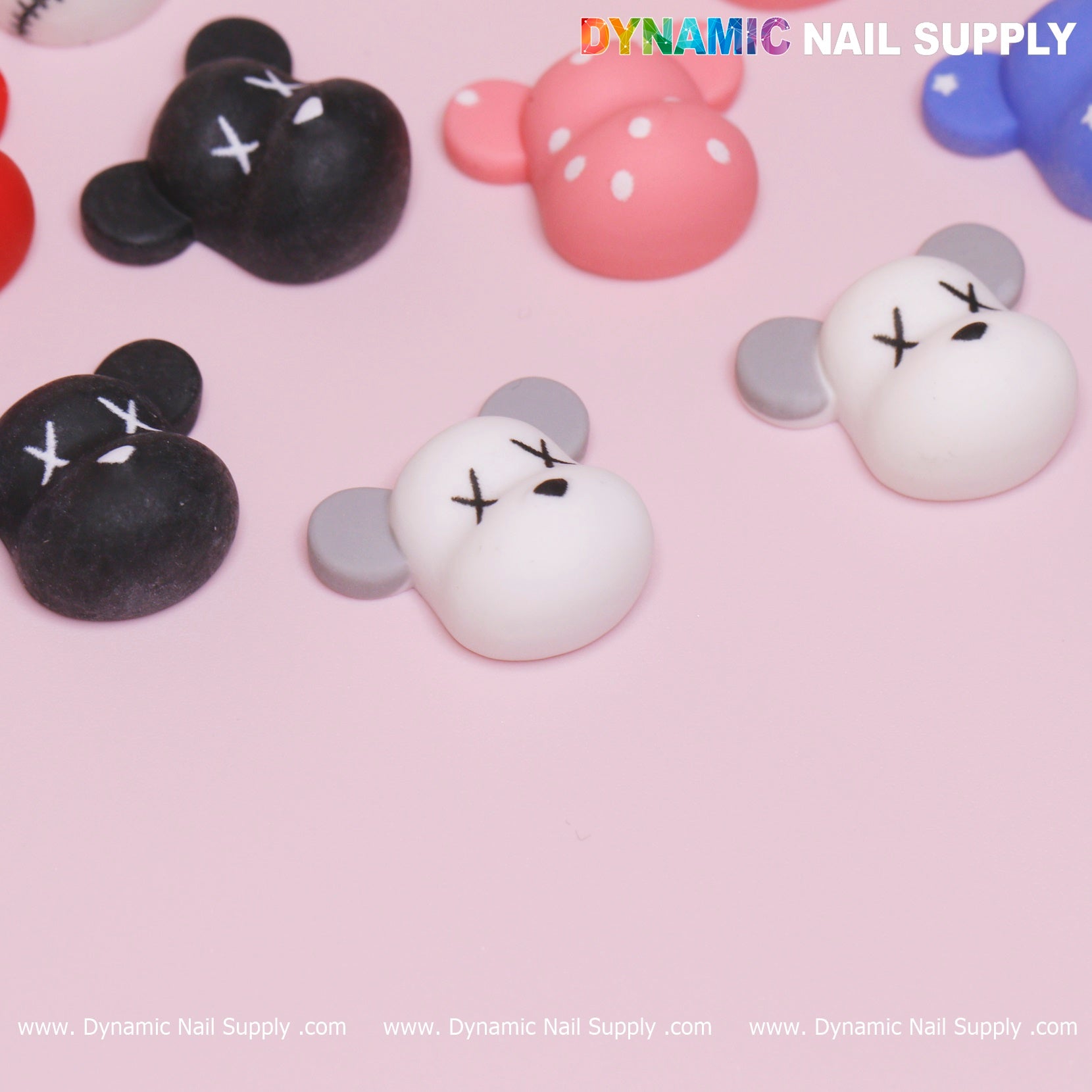 16 pcs Fashion KAWS Nail Designer Charms
