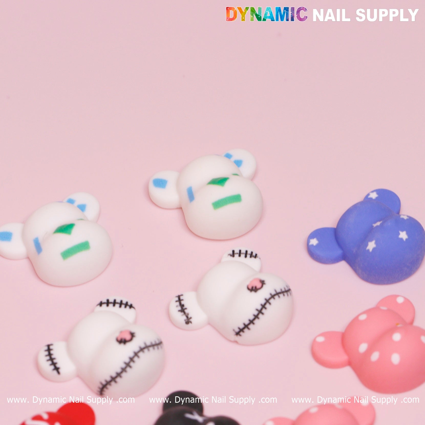 16 pcs Fashion KAWS Nail Designer Charms