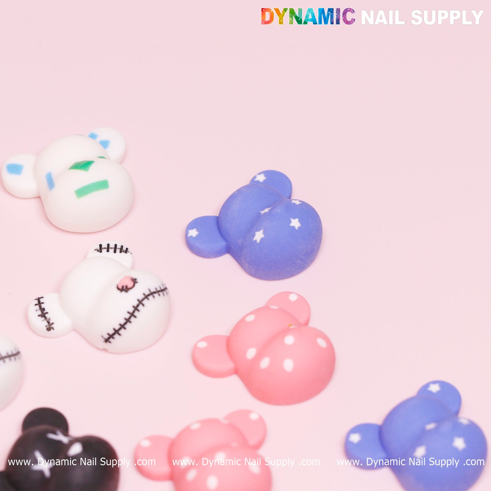 16 pcs Fashion KAWS Nail Designer Charms