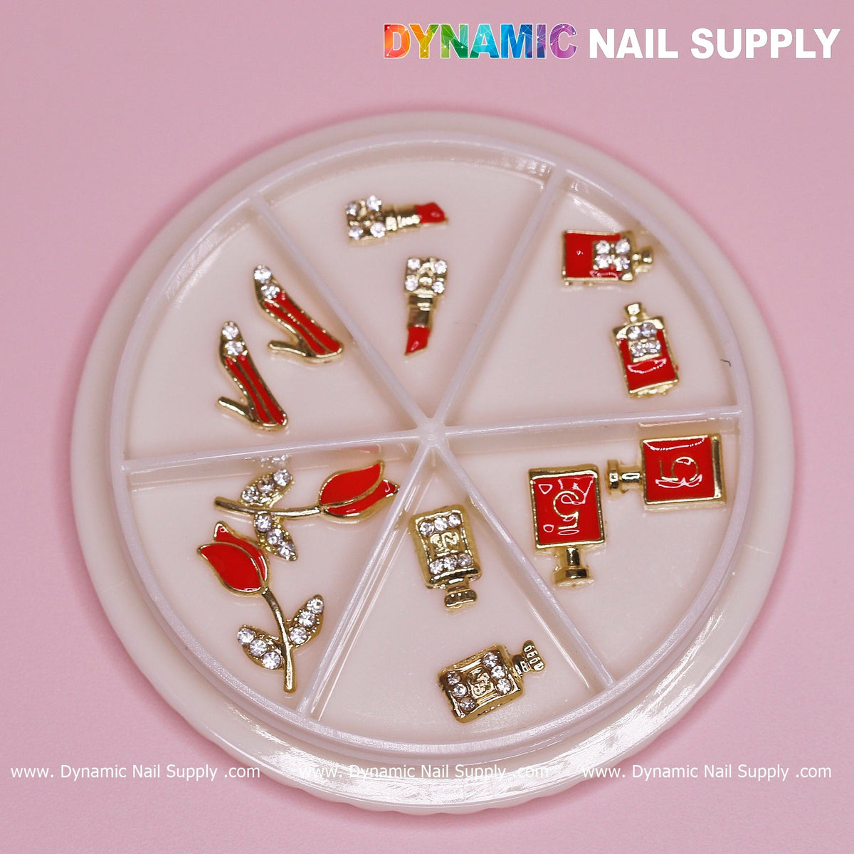 12 pcs Valentines Nail charms for designer (Lipstick/Shoes/Perfume)