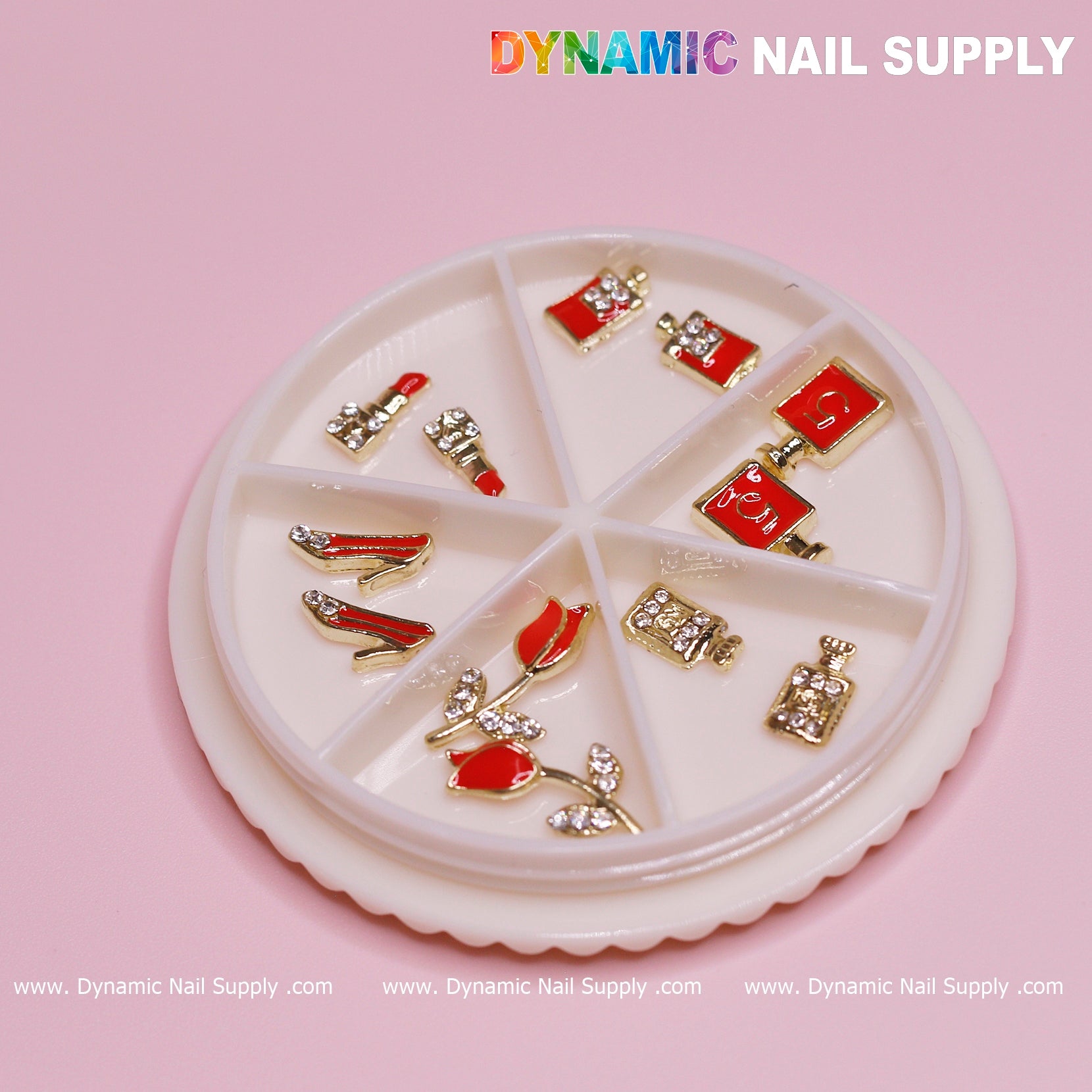 12 pcs Valentines Nail charms for designer (Lipstick/Shoes/Perfume)