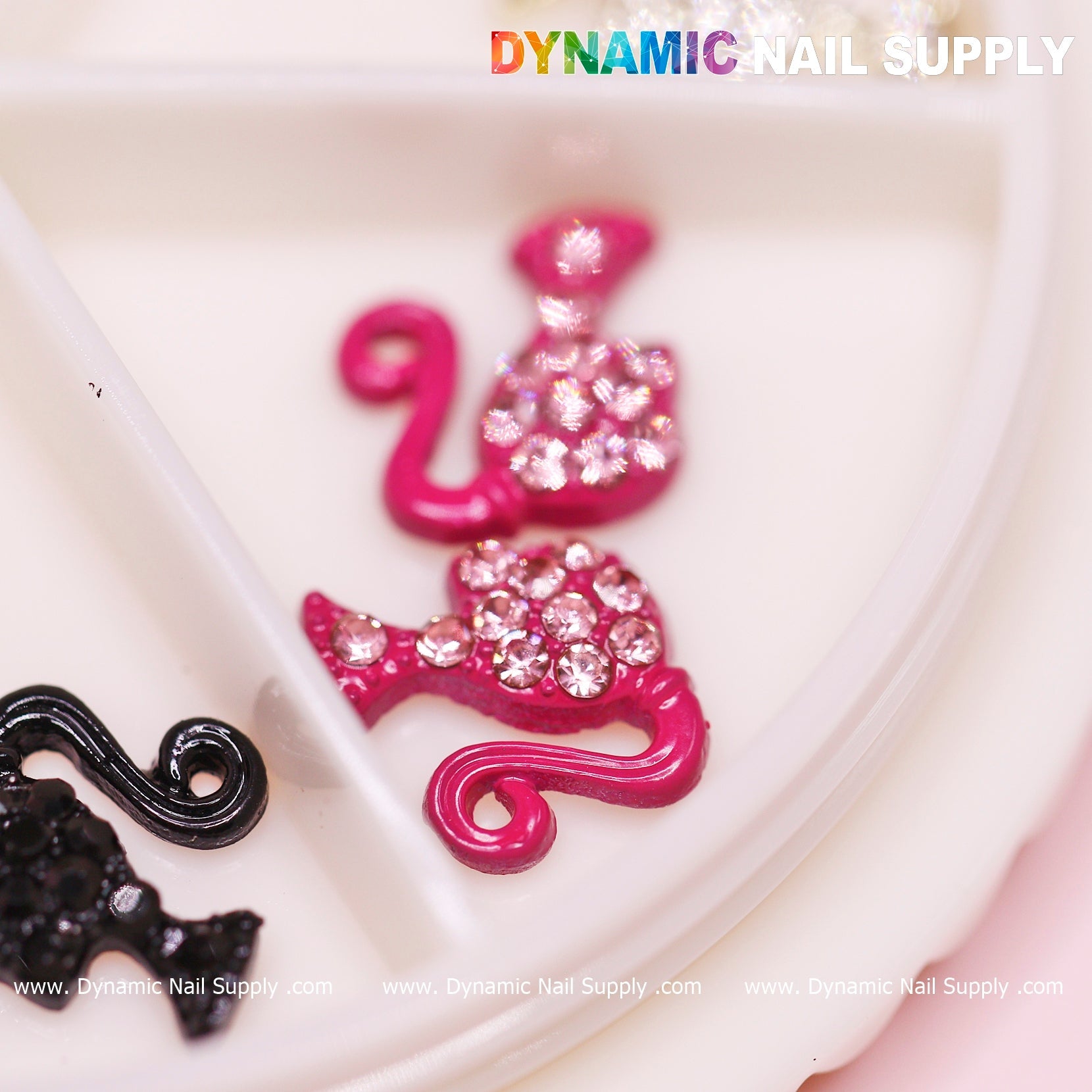12 pcs of Barbie Girl head nail charms for Nails Designer (Various colors)