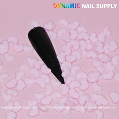 90 pcs Pastel Light Pink Heart Charm for Valentine Nails Design