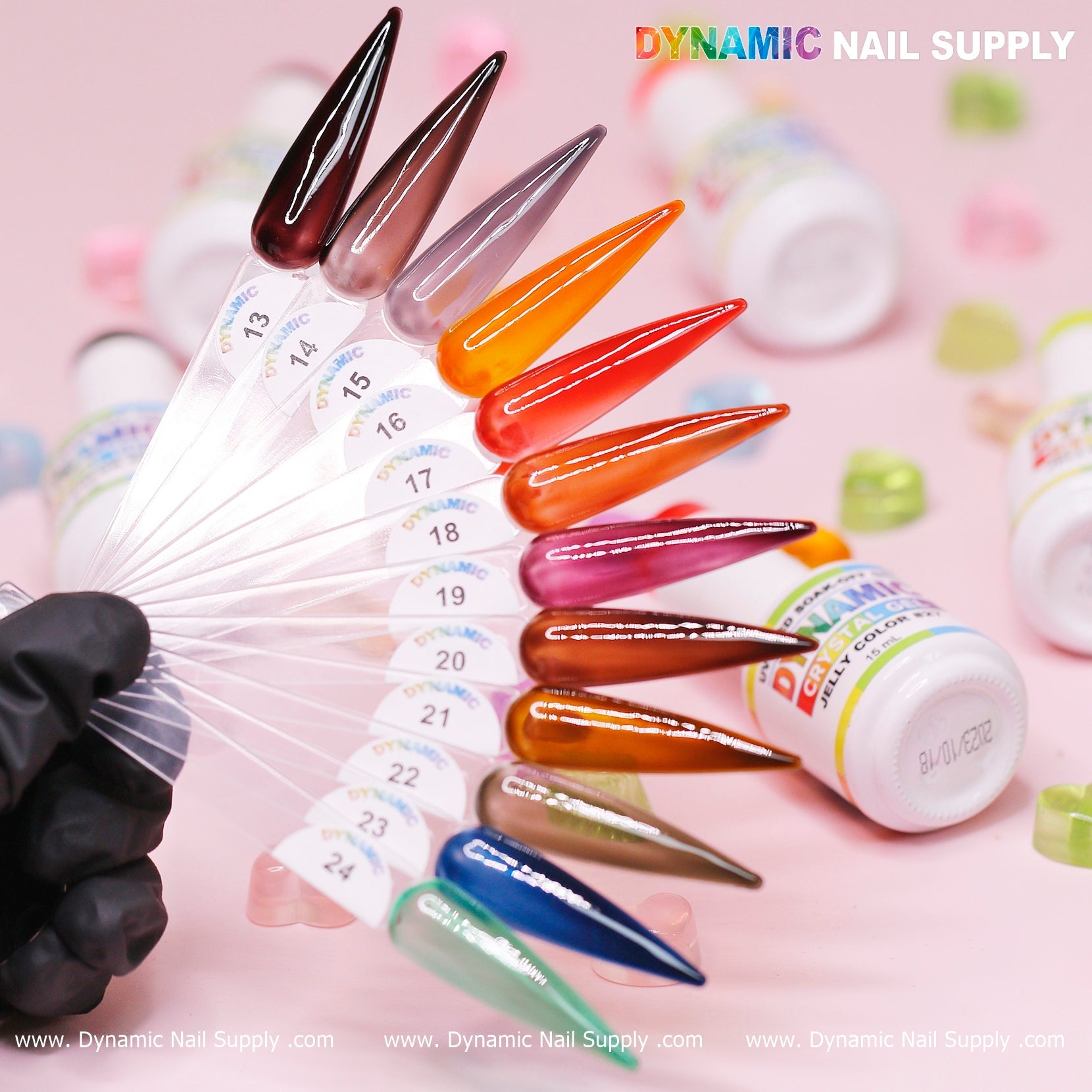 Crystal Gel Polish - Jelly Color Collection  (36 sheer colors)