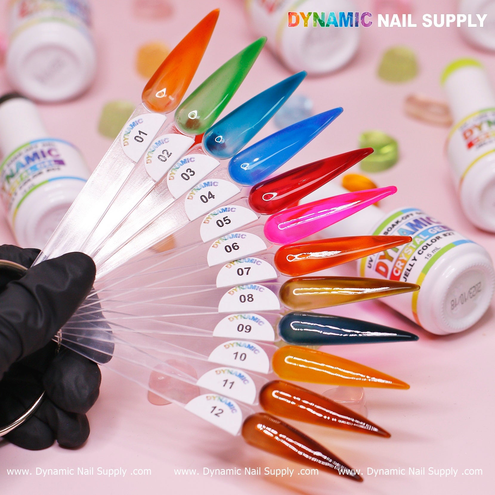 Crystal Gel Polish - Jelly Color Collection  (36 sheer colors)
