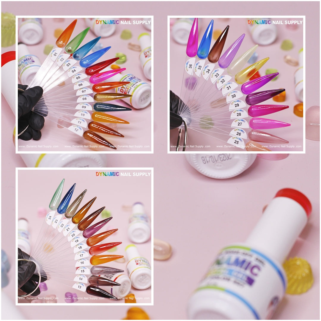 Crystal Gel Polish - Jelly Color Collection  (36 sheer colors)