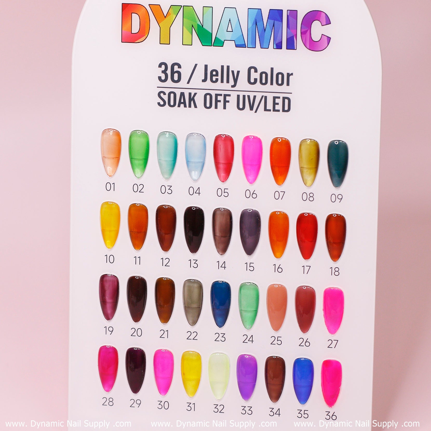 Crystal Gel Polish - Jelly Color Collection  (36 sheer colors)