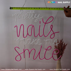 "JUST NAILS" Bright LED Sign for Salon, Spa & Beauty Room Decoration