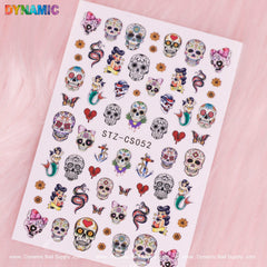Day of The Dead, Skull Sticker (STZ-CS052)