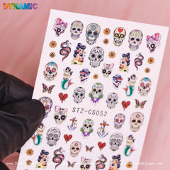 Day of The Dead, Skull Sticker (STZ-CS052)