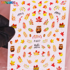 Autumn, Fall Leaves Sticker (F607)