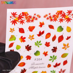 Autumn, Fall Leaves Sticker (F204)
