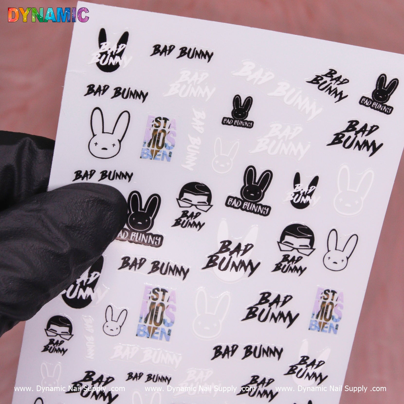 Bad Bunny, Hip Hop Sticker (MG10825-30) - Black and White