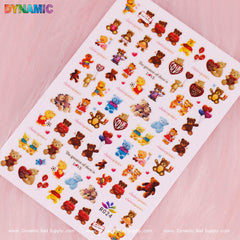 Cute Teddy Bear Sticker (R024)