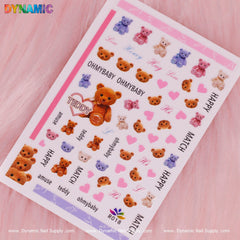 Cute Teddy Bear Sticker (R018)