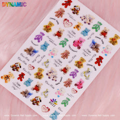 Cute Teddy Bear Sticker (R022)