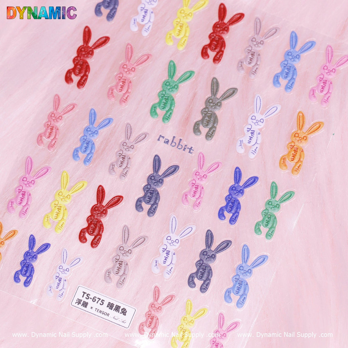 Colorful Bunny Sticker (TS-675)